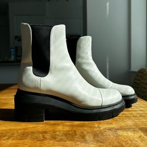 Stuart Weitzman lug-sole Chelsea boots